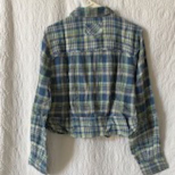 Free People First Bloom Plaid Top - Picture 5 of 9